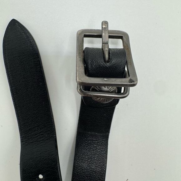 Authentic Louis Vuitton Black Leather Luggage Tag Small - Picture 9 of 9